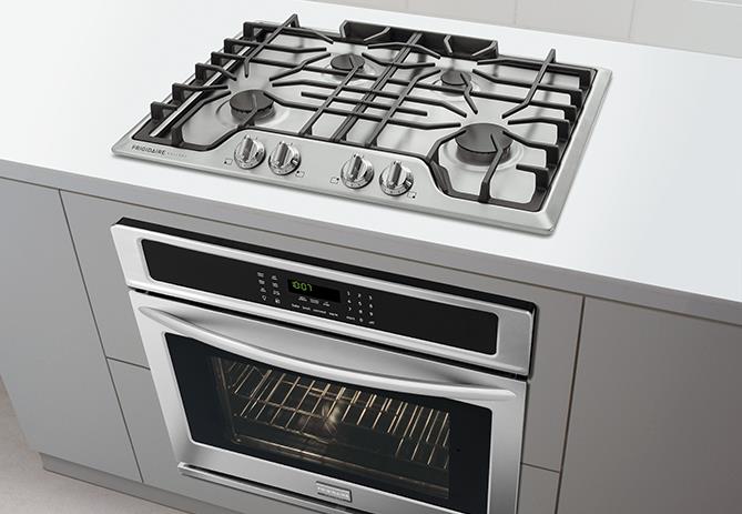 Frigidaire Gallery 30" Gas Cooktop with Continuous Dishwasher Safe Cast Iron Grates Sheely's
